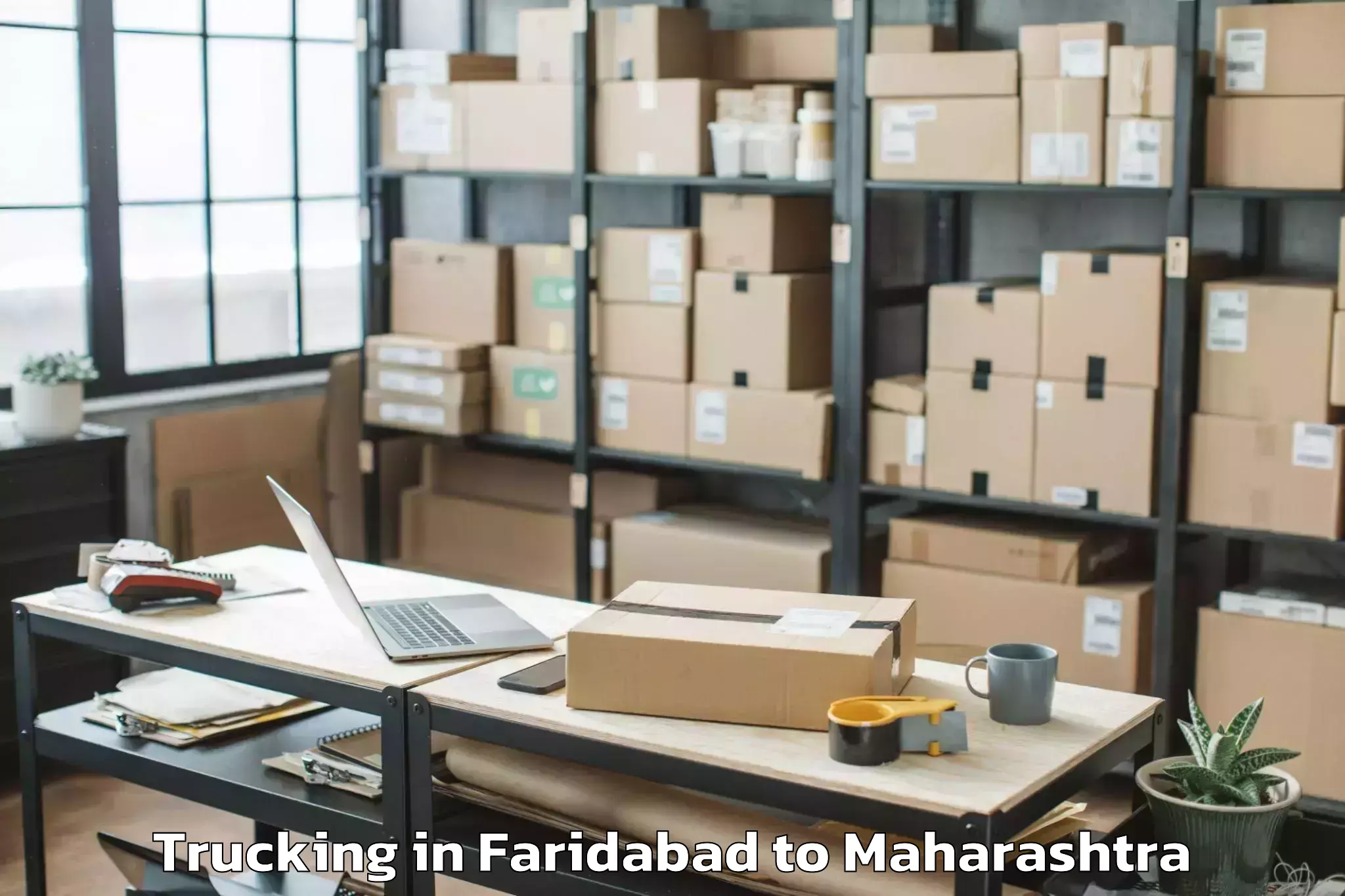 Faridabad to Washi Trucking Booking